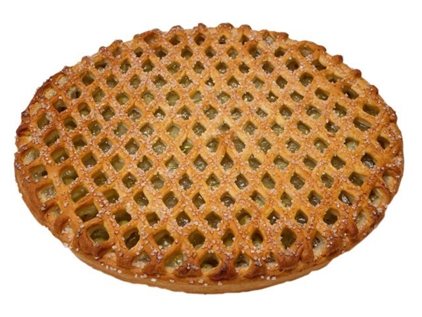 Kruisbessen vlaai gerezen