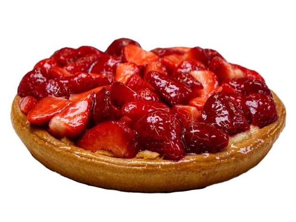 Middel aardbeienvlaai